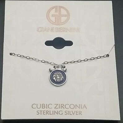 GIANI BERNINI Esmalte Círculo Colgante Collar Plata de Ley NUEVO - JLY46 Foto 1 de 4