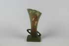 ROSEVILLE Pottery ☆ SNOWBERRY GREEN #1V1-7 ☆ 7" Handled Bud Vase ☆ circa 1947