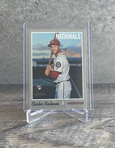 2019 CARTER KIEBOOM Rookie Team Name SP Topps Heritage High Number NATIONALS - Picture 1 of 3