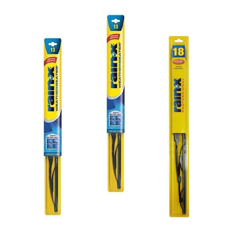 SET-R49RX30113-FR-E Rain-X Juego de 3 escobillas limpiaparabrisas enmarcadas derecha o izquierda Foto 1 de 4
