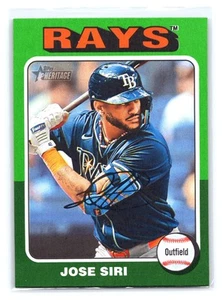 2024 Topps Heritage #664 Jose Siri Green Border - Picture 1 of 2