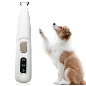 Dog Paw Trimmer with LED Light, Rechargeable Pet Electric Hair Clipper for Do... - Picture 1 of 7