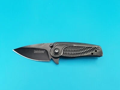 Kershaw Spoke Linerlock Knife Assisted Open Black Tactical Standard 1313BLK - Image 1 of 4