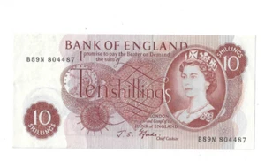 1966-1970 10 Shillings - Elizabeth II   England  lot # 123 - Picture 1 of 4