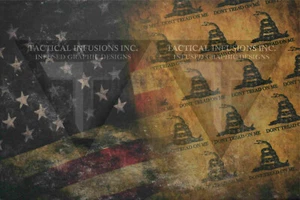 Kydex Infused Stars & Stripes Dont Tread  11 7/8 X 7 7/8" 1 Sheet - Picture 1 of 4