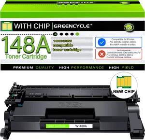 148A W1480A Toner Cartridge Fit for HP LaserJet 4001dn MFP 4101fdw Lot NEW CHIP - Picture 1 of 21