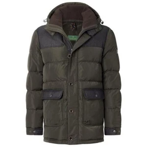 CHARLES COLBY Herren Steppjacke anthrazit Kapuze warmwattiert Z00099 NEU HR166a - Bild 1 von 20