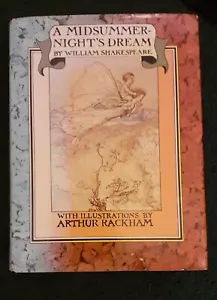 Shakespeare A MIDSUMMER NIGHT'S DREAM Illustrated by Arthur Rackham 1977 HB - Picture 1 of 2