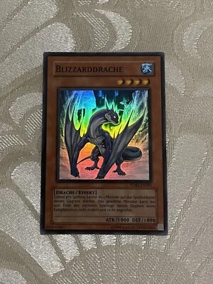 Yugioh GX Card Almanac Blizzard Dragon YDB1-EN001 Super Rare German N-Mint/Fresh - Image 1 of 4
