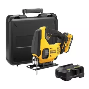 18V STANLEY® FATMAX® V20 Cordless Jigsaw x 2.0Ah Lithium Ion Kit box SFMCS600D1K - Picture 1 of 10