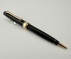 Aurora Optima Black Gold Trim Ballpoint Pen