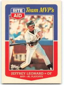 1988 Topps Rite-Aid Team MVP's #32 Jeffrey Leonard NM-MT Giants ID:313714 - Picture 1 of 2