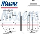 Nissens 91360 Ölkühler für Motoröl 