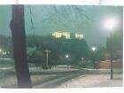 Vintage Postcard Nottingham Castle Snowy Evening Street Scene C1986