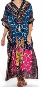 Women Caftan African Dashiki Kaftan Hippie Boho Cocktail Casual Dress free Size - Picture 1 of 2