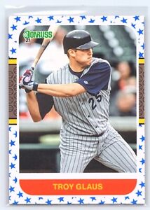 2021 DONRUSS #242 TROY GLAUS INDEPENDENCE DAY ANAHEIM ANGELS