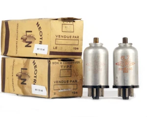 MATCHED PAIR 6L7MG/6L7 NEOTRON NOS FRANCE Tube Röhre Lampe TSF Valvola Valve 진공관 - Picture 1 of 2