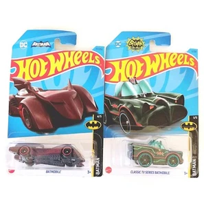2022 Hot Wheels Batmobiles ×2 Red Batmobile batman & Classic TV Series Batmobile - Picture 1 of 7
