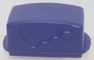 Tupperware Impressions Butter Dish Container Tokyo Blue Holds Four Sticks - Picture 1 of 3