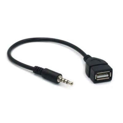Sound Plugs Jacking to USB Female Converter Cable Cord 20cm/8-inch Length - Image 1 of 4