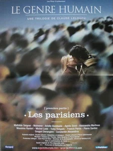 LES PARISIENS Affiche Cinéma / Movie Poster Claude Lelouch 53x40 - Imagen 1 de 1