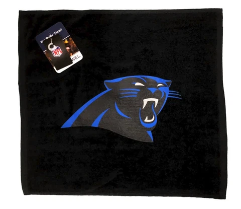 NFL Carolina Panthers  Rally Towel Team Color Logo 15" x 18" 100% Cotton Cover