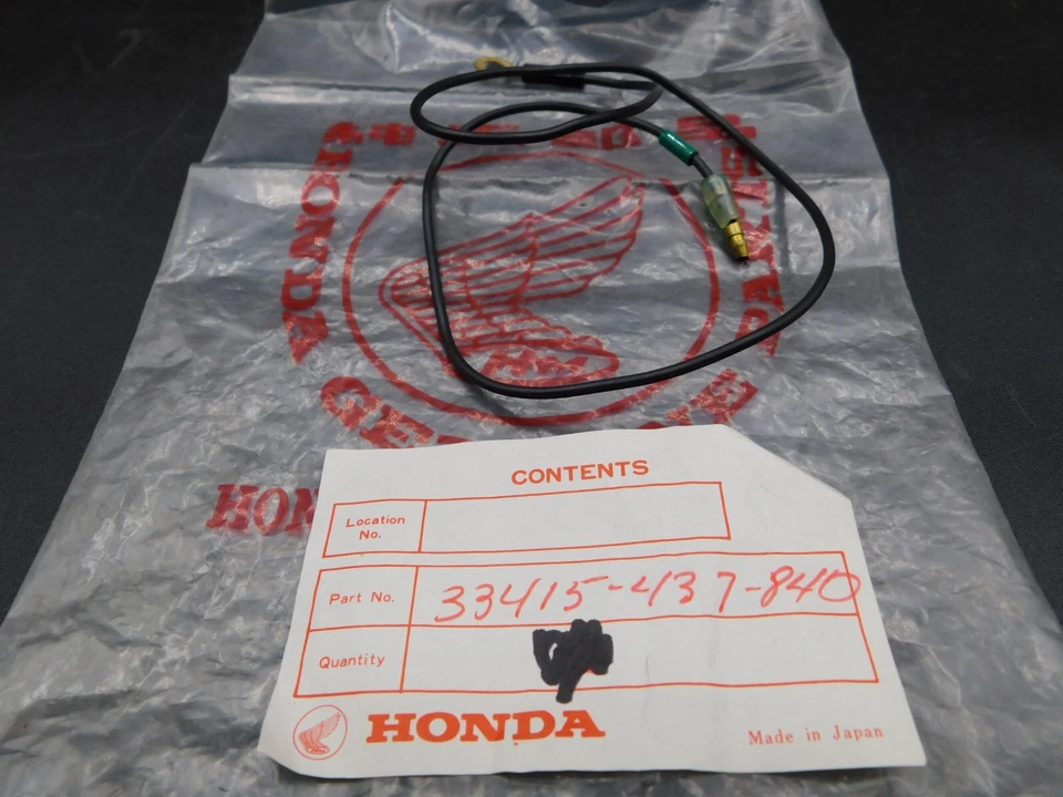 Cable de señal de giro de tierra (tierra) Honda CT110 XL125S XL185S NA50 NUEVO OEM Foto 1 de 1