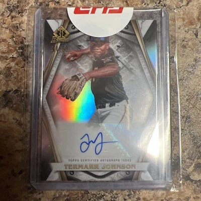 2022 Bowman Draft Chrome Termarr Johnson Invicta Autograph /99 Auto Pittsburgh  - Image 1 of 2