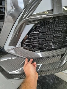 KEYVANY Carbon Frontspoiler-Ansatz Lippe Spoiler-Ecke Audi RSQ8 RS Q8 Stoßstange - Bild 1 von 12