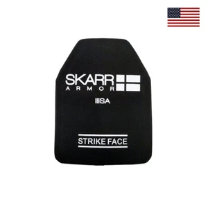 Skarr Armor® NIJ LVL III++ Stand Alone Single Curve Ceramic Rifle Plate 8"x10" - Picture 1 of 4