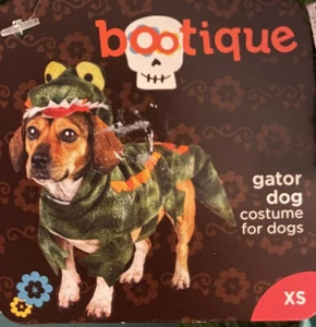 New Bootique Green Alligator Dog Halloween Costume XS - Picture 1 of 4