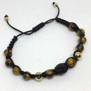 Tigerauge Österreich Kristall Shambhala Armband - Bild 1 von 3