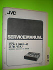 JVC cd-1669-2 service manual original repair book stereo tape deck player