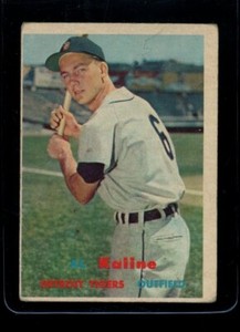 1957 Topps #125 Al Kaline Tigers Pencil POOR LOOK! SV