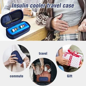Insulin Pen Cooler Travel Case Diabetic Medication Insulated Cool Organizer - Picture 1 of 13
