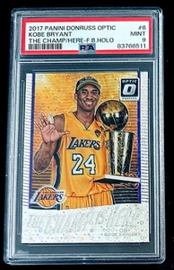 2017-18 Donruss Optic Kobe Bryant The Champ is Here Fast Break Holo Prizm PSA 9 - Picture 1 of 2