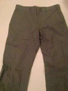 EXPRESS Producer Pants Slacks Men's 32x34 Gray White Pinstripe 4 Pocket Zip EUC - Bild 1 von 7
