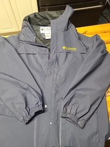 Columbia Nylon Jacket Full Zip Coat RN 69724/ Youth Xl Navy - Picture 1 of 3