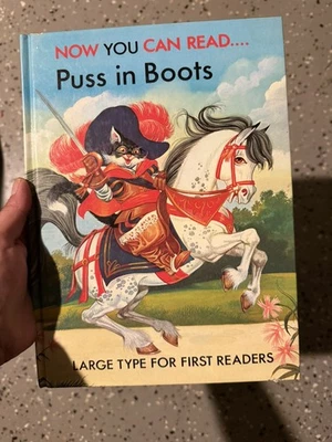 Puss In Boots, Now You Can Read Book,1985 ((Lucy Kincaid) Hardcover - Image 1 of 4