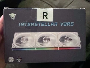 Ventilateurs de refroidissement Interstellar V2RS blanc Aura RGB NEUF - Photo 1/3