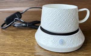Ceramic Coffee Mug Candle Warmer White - Picture 1 of 6