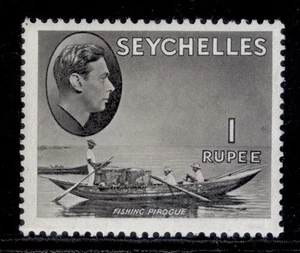 SEYCHELLES GVI SG146ab, 1r gris-negro, LH COMO NUEVO. - Imagen 1 de 1