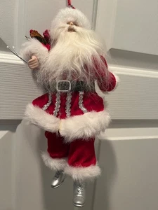 Santa Ornament Red and Silver - Picture 1 of 6