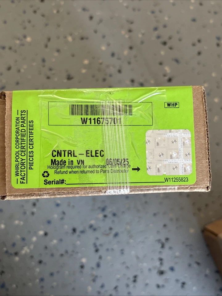 NEW GENUINE OEM Whirlpool Washer Control Board W11675701 BRAND NEW - Image 1 of 1