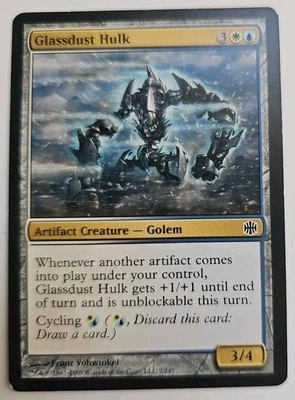 MTG Magic The Gathering Card Glassdust Hulk Artifact Creature Golem Alara Reborn - Image 1 of 2