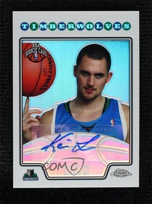2008-09 Topps Chrome Refractor /145 Kevin Love #225 Rookie Auto RC - Image 1 of 2
