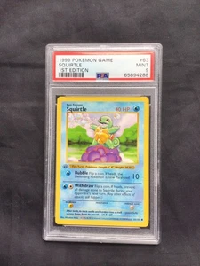 Pokemon Cards: Base Set 1st Edition Common: Squirtle 63/102 PSA 9 - Picture 1 of 6