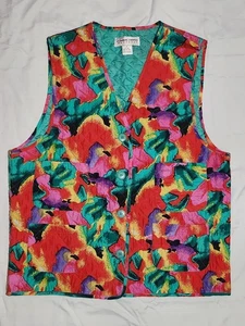 Karen Horn bunte helle Seide Medium Weste - Bild 1 von 4