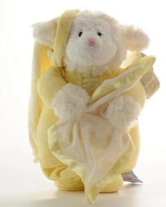GUND NIGHTY NIGHT PULL UP MUSICAL & LIGHT UP MOVING TEDDY LAMB RARE - Picture 1 of 8