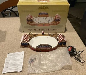 Mr. Christmas Gold Label Collection World's Fair Skaters w/Box 2004 Tested EUC - Picture 1 of 5